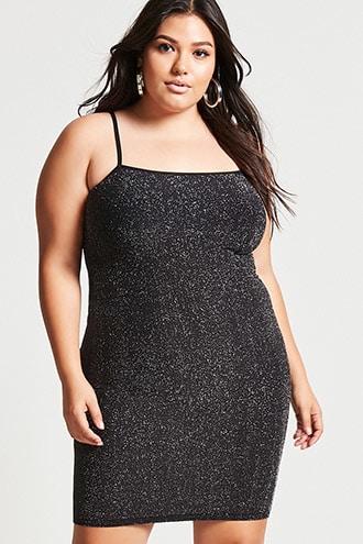 Forever21 Plus Size Metallic Shimmer Dress