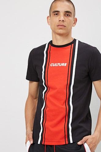 Forever21 Culture Graphic Colorblock Tee
