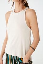 Forever21 Ribbed High-low Tank Top