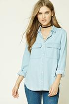 Forever21 Love You Infinity Denim Shirt