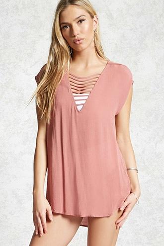 Forever21 Ladder Cutout Cover-up Tunic