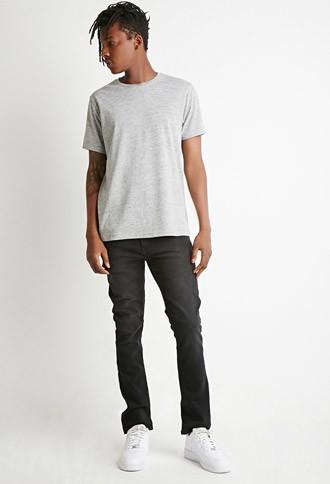 21 Men Marled Knit Tee