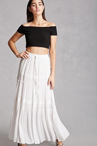 Forever21 Rd & Koko Crochet Maxi Skirt