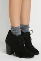 Forever21 Lace-up Booties