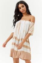 Forever21 Tie-dye Off-the-shoulder Dress