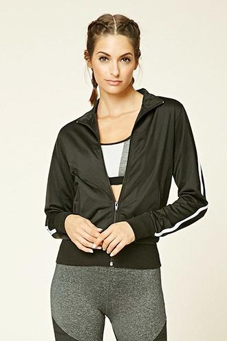 Forever21 Women's  Active Athletic Track Jacket
