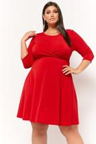 Forever21 Plus Size Cross-front Mini Dress