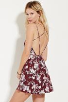 Forever21 Strappy Floral Print Mini Dress