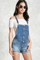 Forever21 Button-front Overall Shorts