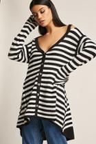 Forever21 Stripe High-low Cardigan
