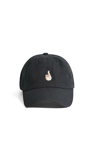 Forever21 Hat Beast Crossed Fingers Cap