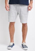Forever21 Texture-striped Drawstring Shorts