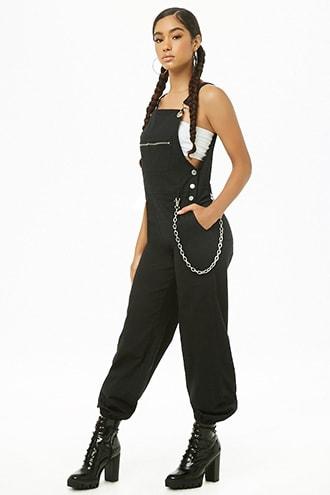 Forever21 Zip-pocket Overall Joggers