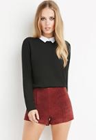 Forever21 Contrast-collar Top