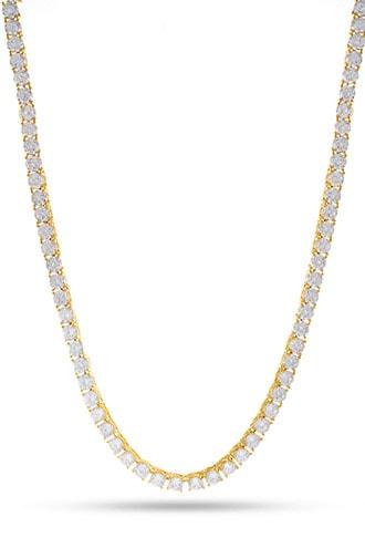Forever21 King Ice Gold Cz Necklace