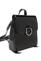 Forever21 Faux Patent Leather Backpack