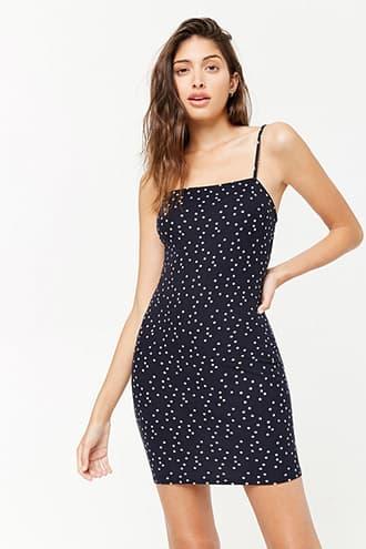 Forever21 Star Print Cami Bodycon Dress