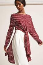Forever21 Polka Dot Self-tie Tunic