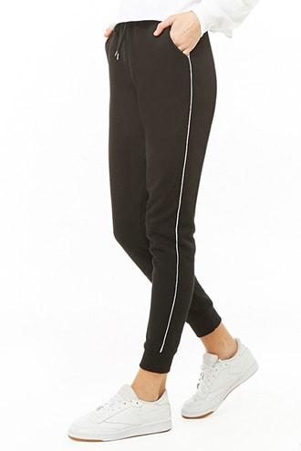 Forever21 Piped-trim Sweatpants