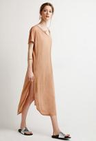Forever21 Contemporary Slub Knit High-slit Dress