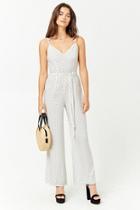 Forever21 Semi-sheer Diamond-dotted Jumpsuit