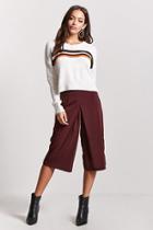 Forever21 Box Pleat Crepe Culottes