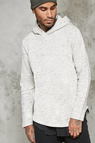 21 Men Men's Marled Hooded Sweater