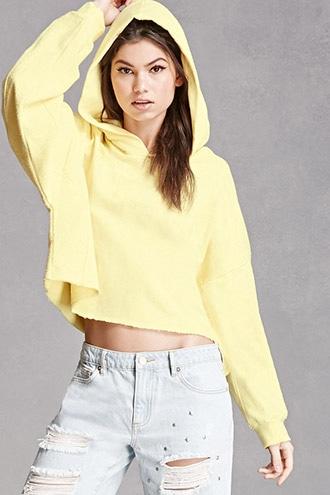 Forever21 Urban Nation Cropped Hoodie
