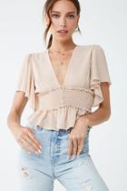 Forever21 Chiffon Smocked Top