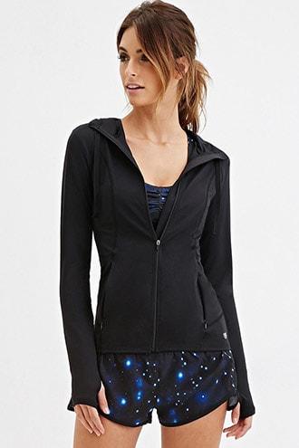 Forever21 Active Hooded Athletic Jacket
