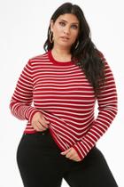 Forever21 Plus Size Striped Ribbed Sweater