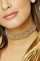 Forever21 Faux Gem Fringed Choker