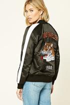 Love21 Women's  Contemporary Embroidered Jacket