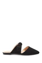 Forever21 Faux Suede Cutout Mules