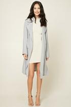 Forever21 Women's  Grey Belted Trench Jacket