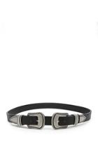 Forever21 Etched Double-buckle Belt