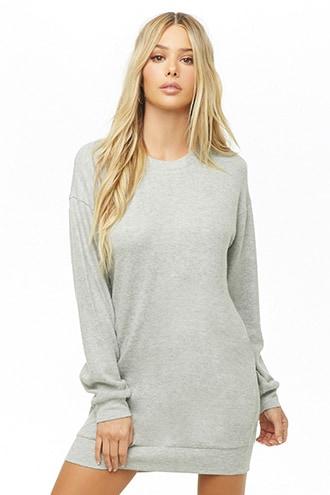 Forever21 Plus Size Brushed Knit Sweatshirt Dress