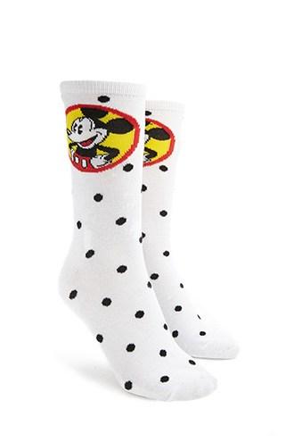 Forever21 Polka Dot Mickey Mouse Socks