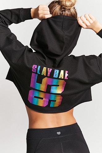 Forever21 Active Slay Bae Hoodie