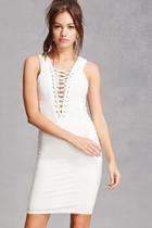 Forever21 Plunging Lace-up Dress