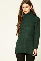 Forever21 Women's  Marled Longline Tunic Sweater