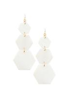 Forever21 Hexagon Drop Earrings