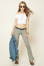Forever21 Women's  Marled Flared Pants
