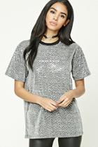 Forever21 Sequined Forever Or Never Tee