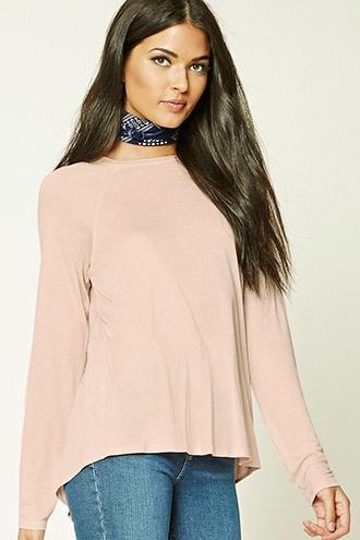 Love21 Women's  Contemporary Raglan Top