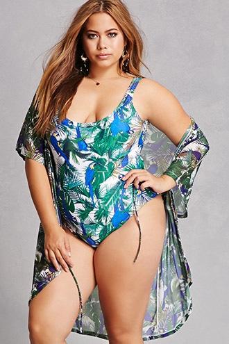 Forever21 Unique Vintage One-piece Swimsuit