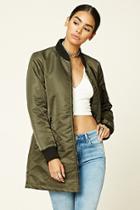 Forever21 Women's  Padded Bomber Coat