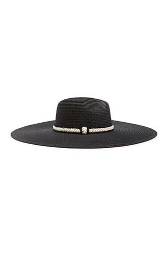 Forever21 Braided-trim Floppy Straw Hat