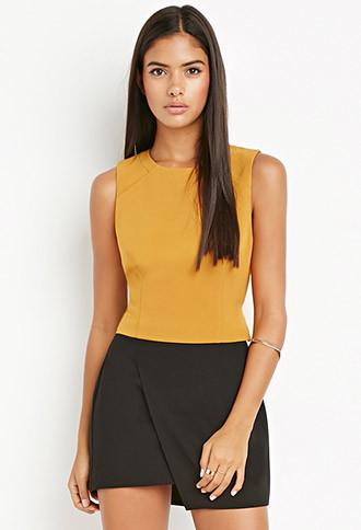 Love21 Self-tie Zip-back Top