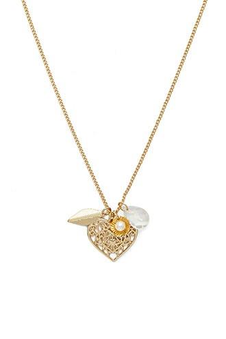 Forever21 Heart Charms Necklace